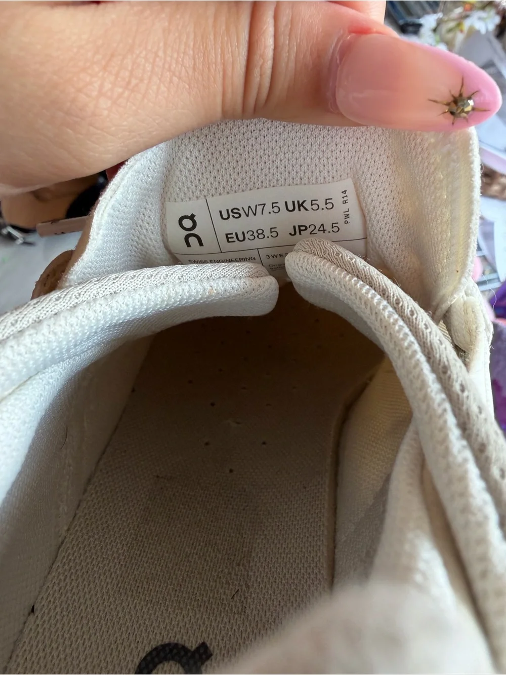 On Cloudtech women White Running Sneakers with Tan Accents
